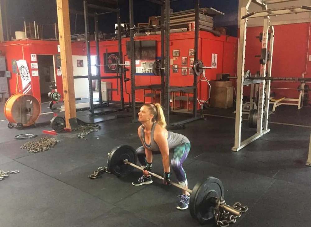 Personal training deadlift session at HB Fight Club Huntington Beach CA